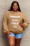 Simply Love Full Size Letter Graphic Sweatshirt