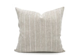 White Bride Stripe on Natural Linen