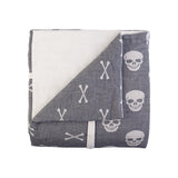 Skulls and Bones Fleece Throw