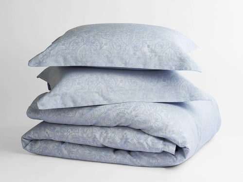 100% Supima Cotton Jacquard Medallion Duvet Set