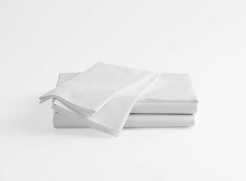 100% Supima Cotton, 400 Thread Count Percale Solid Sheet Set