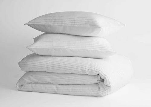 100% Organic Cotton Woven Pleated Duvet set