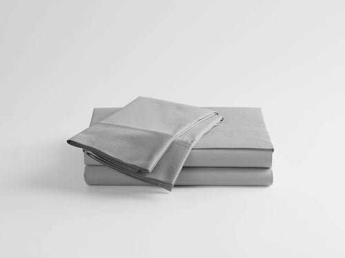 100% Supima Cotton, 500 Thread Count Sateen Solid Sheet Set