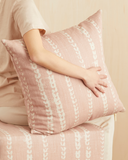 vines pillow in blush