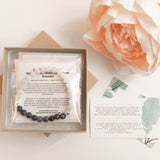 Bracelet Mix ~ Labradorite, Moonstone & Rose