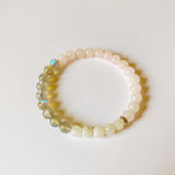 Bracelet Mix ~ Labradorite, Moonstone & Rose