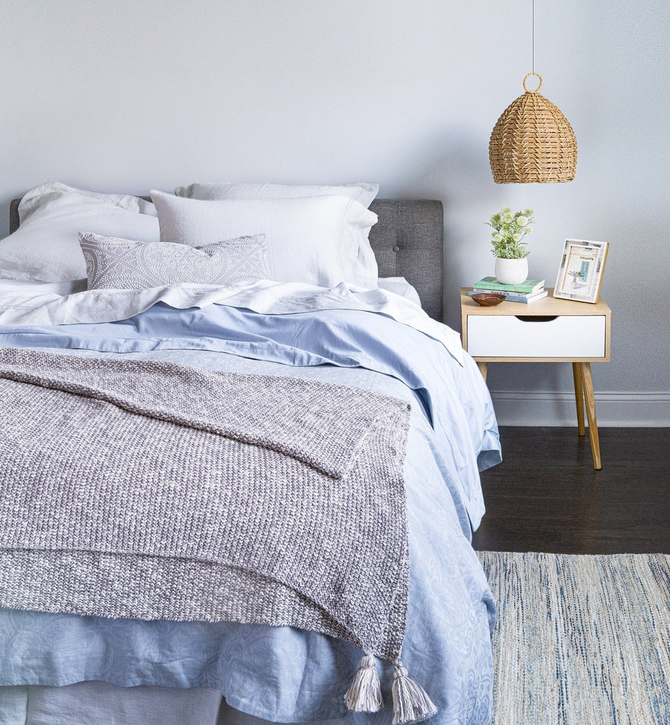 100% Supima Cotton Jacquard Medallion Duvet Set