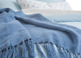 100% Fine European Linen Throw Blanket