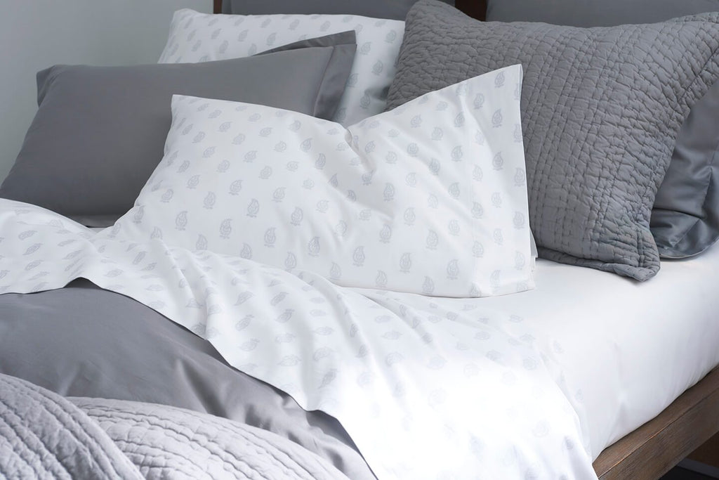 100% Supima Cotton, 500 Thread Count Sateen Paisley Print Sheet Set