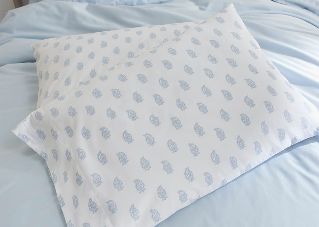 100% Supima Cotton, 500 Thread Count Sateen Paisley Print Sheet Set