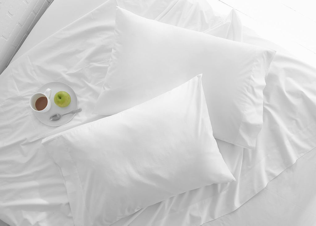 100% Supima Cotton, 400 Thread Count Percale Solid Sheet Set