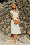 ARYA Safari Midi Shirt Dress
