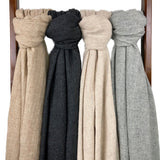 Charcoal Handloom  Cashmere Scarf
