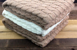 USA Grown Big Cable Alpaca Blanket