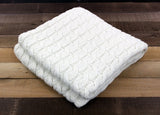 USA Grown Big Cable Alpaca Blanket