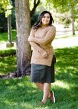 Remi Olive Midi Skirt